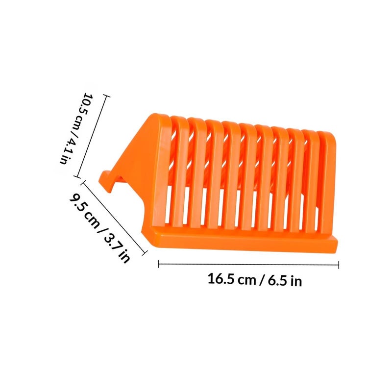 Laboratory Slide Drying Rack 2 Pcs Glass Plate Drain Shelf For Microscope Slides Storage - Image 3