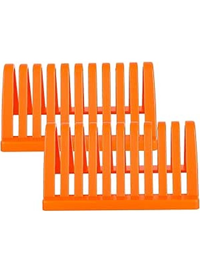Laboratory Slide Drying Rack 2 Pcs Glass Plate Drain Shelf For Microscope Slides Storage - Image 1
