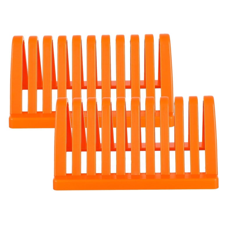 Laboratory Slide Drying Rack 2 Pcs Glass Plate Drain Shelf For Microscope Slides Storage - Image 2