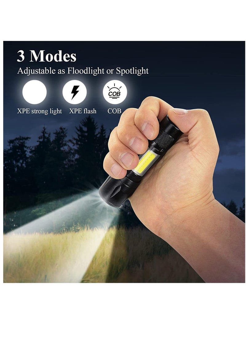 Generic Rechargeable High Lumen Tactical Flashlight with Zoomable Design and Three Light Modes IPX5 Waterproof with 5000mAh Battery for Camping Hiking and Emergencies  - Image 4