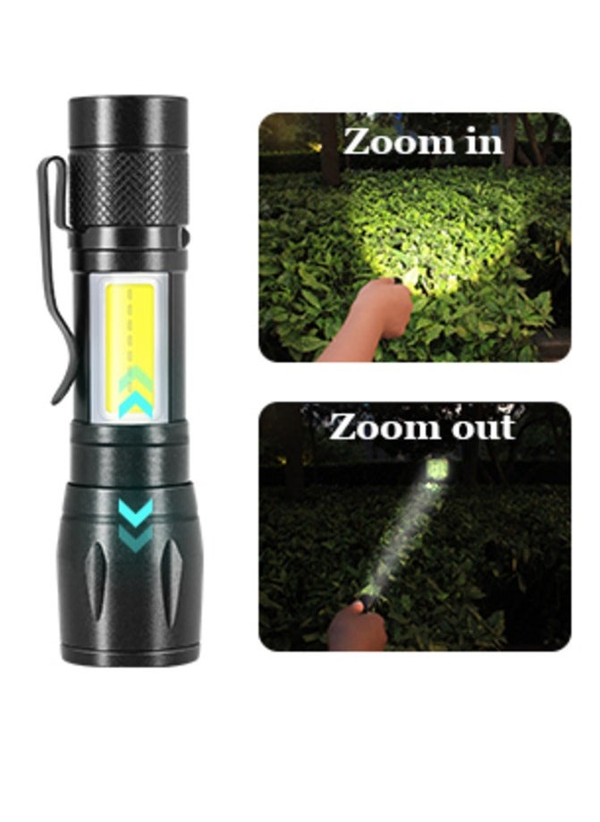 Generic Rechargeable High Lumen Tactical Flashlight with Zoomable Design and Three Light Modes IPX5 Waterproof with 5000mAh Battery for Camping Hiking and Emergencies  - Image 2