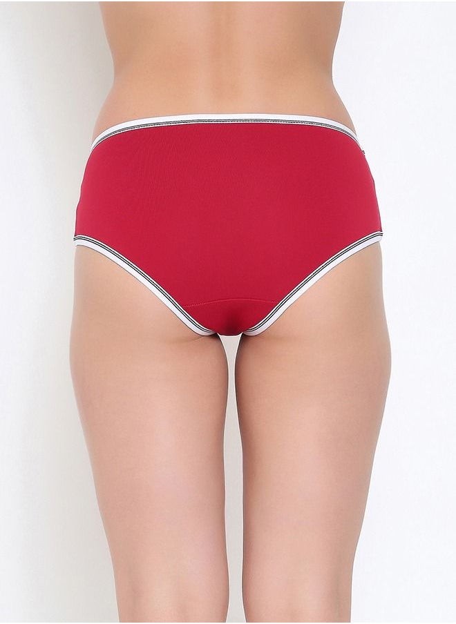 Clovia - Clovia Pack Of 3 Cotton Mid Waist Hipster Panty - Image 1