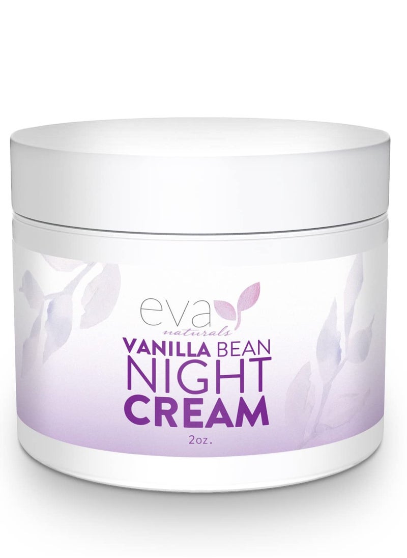 Eva Naturals Eva Naturals Vanilla Bean Night Cream by Eva Naturals (60 ml) - With Vitamin E and Green Tea 