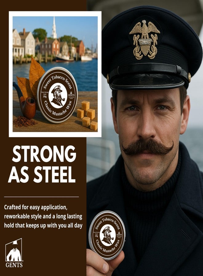 G.B.S Strong Hold Sweet Tobacco Scented Mustache Wax, Easy Application, Restyleable, long lasting hold with Styling Comb (1.7 oz (Pack of 1, Sweet Tobacco - Image 4