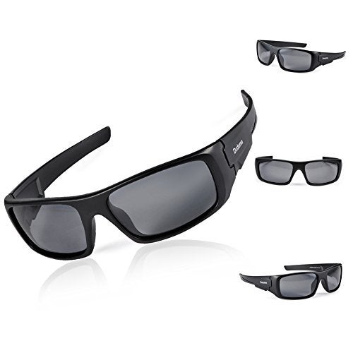 Duduma TR601 Polarized Sports Sunglasses for Men Women Baseball Running Cycling Fishing Driving Golf Hiking Superlight Frame (black frame/black lens) - Image 2