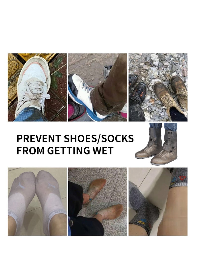 Reusable Waterproof Shoes Cover for Men and Women, Non-Slip Rubber Overshoes for Gardening, Camping and Yard Work  - Image 4