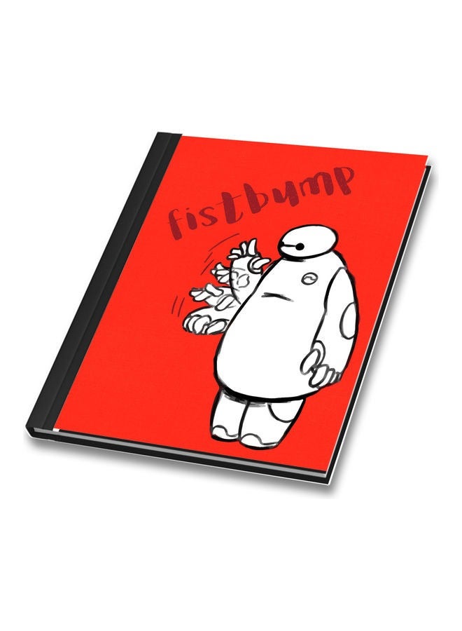 LIT Funny Fist Bump Cover Printed A4 Size Binded Notebook - Image 1