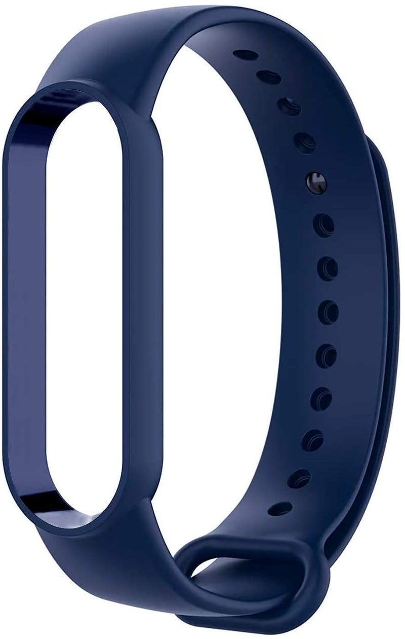 INEFABLE Mi SmartWatch 5 and 6 Watch Straps Original for Mi Watch M5 and M6 Watch Strap Soft Silicone Adjustable Watch Strap-Device Not Incuded-Blue & Light Grey-Pack of 2 - Image 4