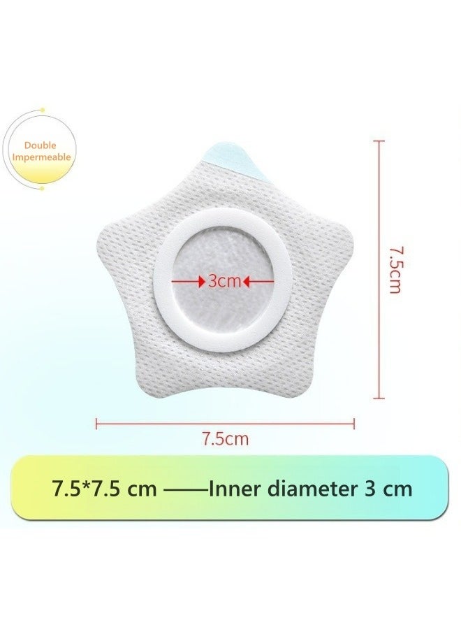 ARUWA 20 Pcs DisposableCastor Oil PackWraps for BellyButton, Self-Adhesive SpunlaceCloth Castor OilPatches, Waterand Oil ProofCompress Pads,White Castor OilWraps  - Image 2