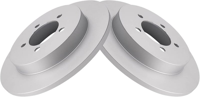 TRQ Rear Brake Rotors Set Solid Premium G-Coated Compatible with 2002-2010 Ford Explorer 2007-2010 Explorer Sport Trac Mercury Mountaineer - Image 3