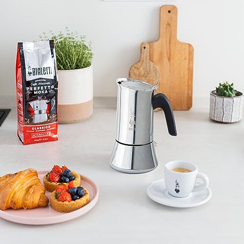 Bialetti - New Venus Induction, Stovetop Coffee Maker, Suitable for all Types of Hobs, Stainless Steel, 10 Cups (15.5 Oz), Silver - Image 5