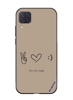 VR CREATIVE Protective Case Cover For Huawei Nova 7i/P40 Lite Live Love Laugh Design Multicolour  - Image 1