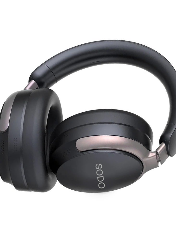 Generic - SODO SD1103 Bluetooth Headphones, Large Battery Life, Foldable Design, TF Card Slot, Non-Stop Listening, High Quality Sound, Hi-Fi Audio, Portable Speakers, Travel Headphones, Long Battery Life, Comfortable Sports Headphones Headphone,  Black - Image 1