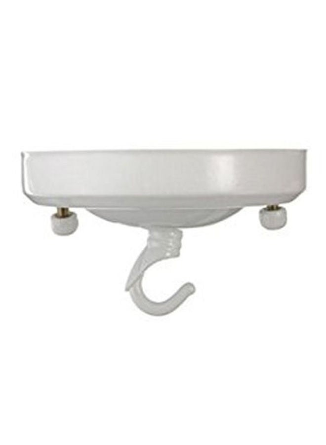 NIBEMINENT Vintage Ceiling Lamp Hook White 11x2centimeter  - Image 2