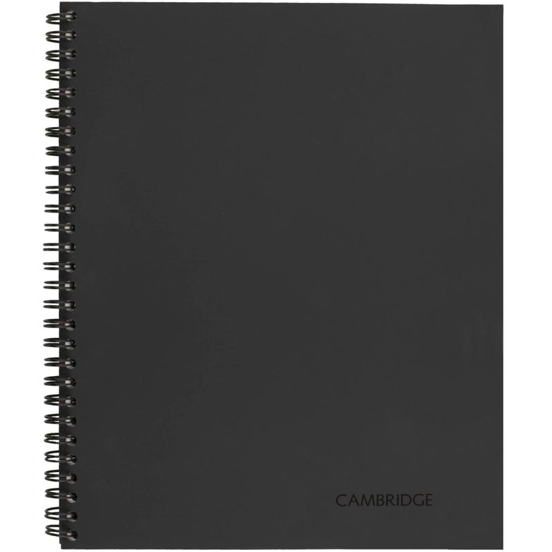 Cambridge Limited Business Notebook, Meeting Format, Legal Ruled Paper, 8-1/4" x 11", 80 Sheets, Flexible Soft Touch Cover, Wirebound, Gray (06132) - Image 3