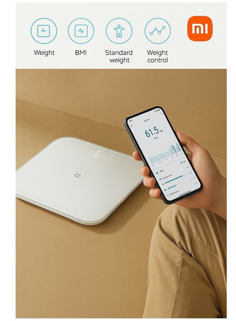 Xiaomi Smart Scale S200 Digital Body Weight Scale with High Precision Sensors, LED Display, BMI Calculation, Balance Test, Object Weighing Mode, Bluetooth 5.4, Multi-User Support, Up to 150kg Capacity Compatible with Xiaomi Home App - Image 3