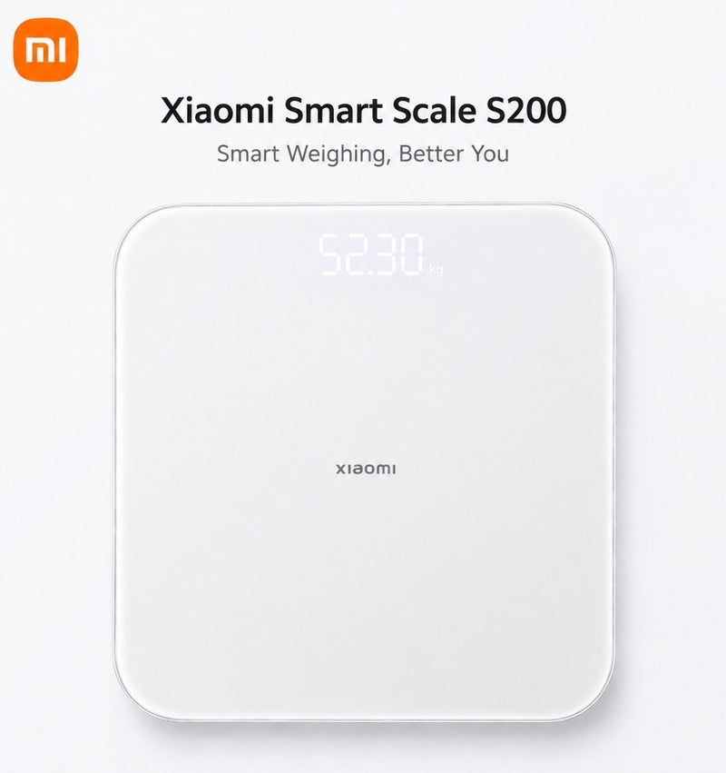 Xiaomi Smart Scale S200 Digital Body Weight Scale with High Precision Sensors, LED Display, BMI Calculation, Balance Test, Object Weighing Mode, Bluetooth 5.4, Multi-User Support, Up to 150kg Capacity Compatible with Xiaomi Home App - Image 2