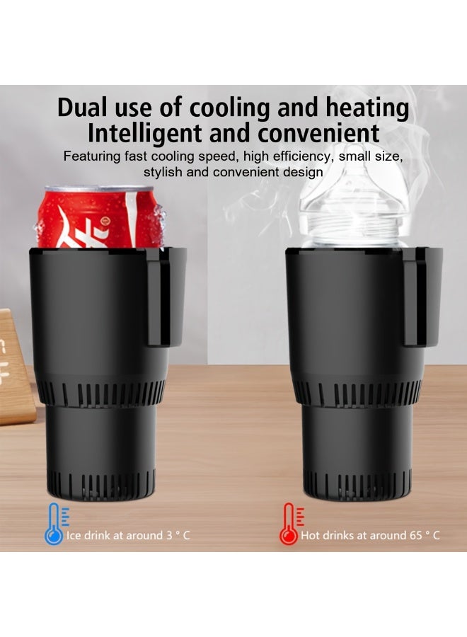 Smart Cup, 2 in 1 Car Drink Cooler Warmer, Car Coffee Cup Cooler Warmer, Personal Thermoelectric Cooling Cup, Mug Holder with Cooling and Heating Functions, Car Cooler Cup (Black) - Image 2