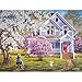 Bits and Pieces 300 Piece Puzzles for Adults Lilacs and Lace 300 Large Pieces 18 x 24 Jigsaw Puzzles Lilac Tree Victorian House No 2 Pieces Alike - Image 2
