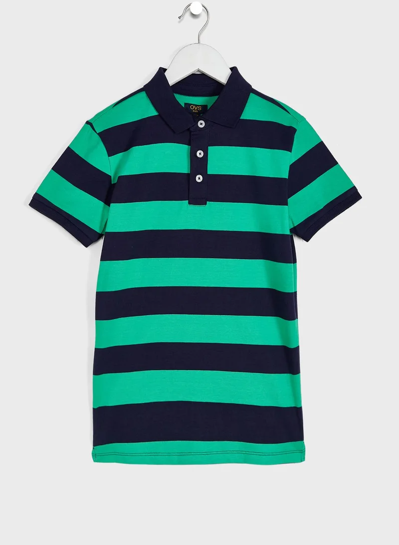 Ovs Youth Striped Polo