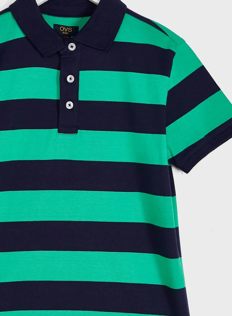 Ovs Youth Striped Polo