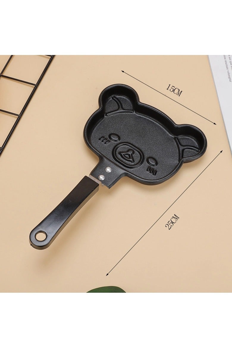 Household Cartoon Bear Pattern Breakfast Frying Pan Multifunctional Kids Omelette Pan Pan Pan Mini Pancake Pan - Image 2