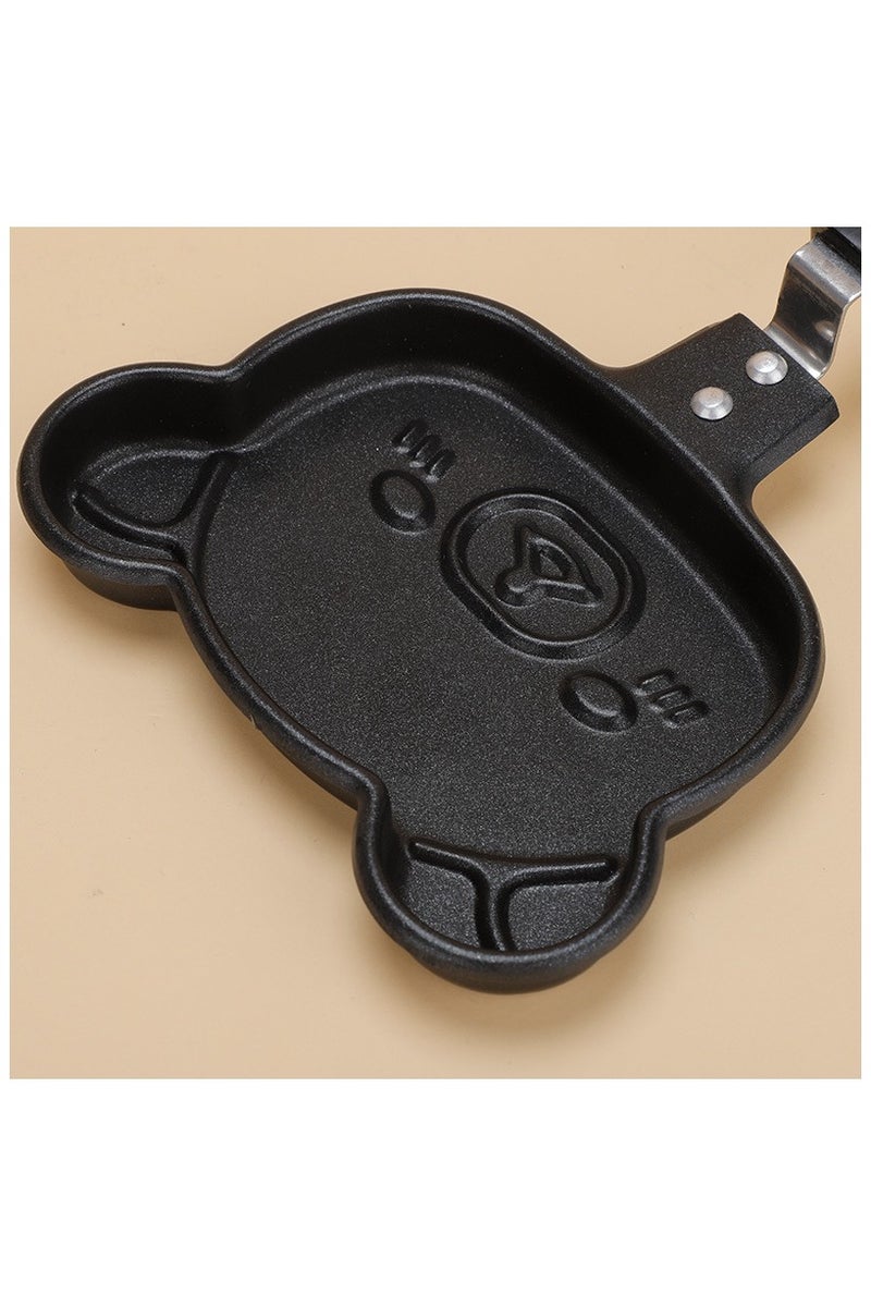 Household Cartoon Bear Pattern Breakfast Frying Pan Multifunctional Kids Omelette Pan Pan Pan Mini Pancake Pan - Image 3