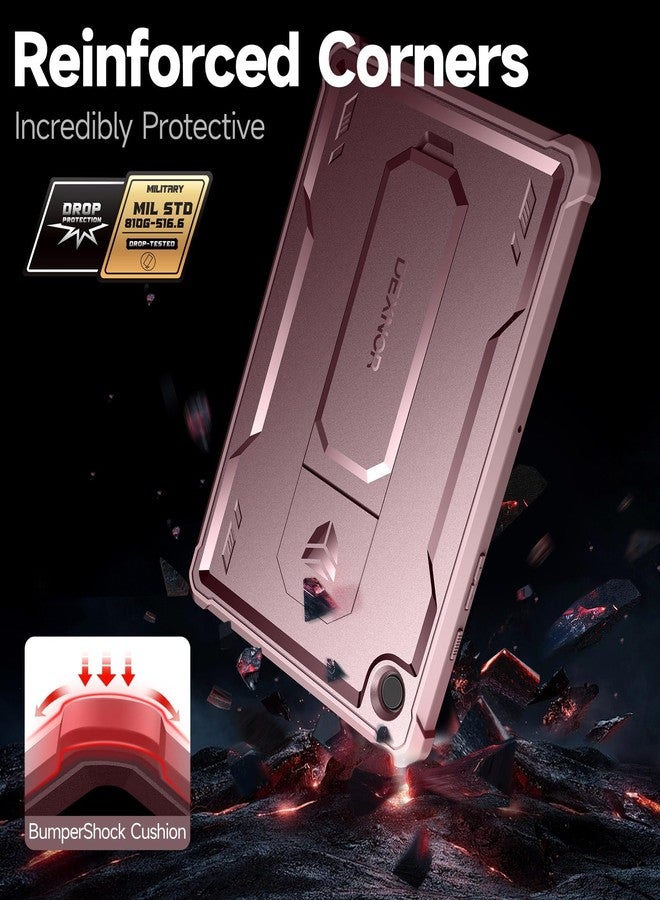 Dexnor for Samsung Galaxy Tab A8 Case, [Built in Screen Protector and Kickstand] Heavy Duty Military Grade Protection Shockproof Protective Cover for Samsung Tab A8 - Pink - Image 3