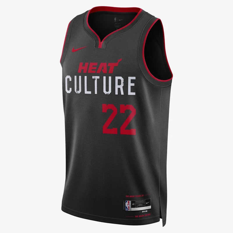 Nike Black Men's NBA Miami Heat Jimmy Butler Edition Dri-FIT Swingman Basketball Jersey - 2023/24 for Men | Best Price UAE