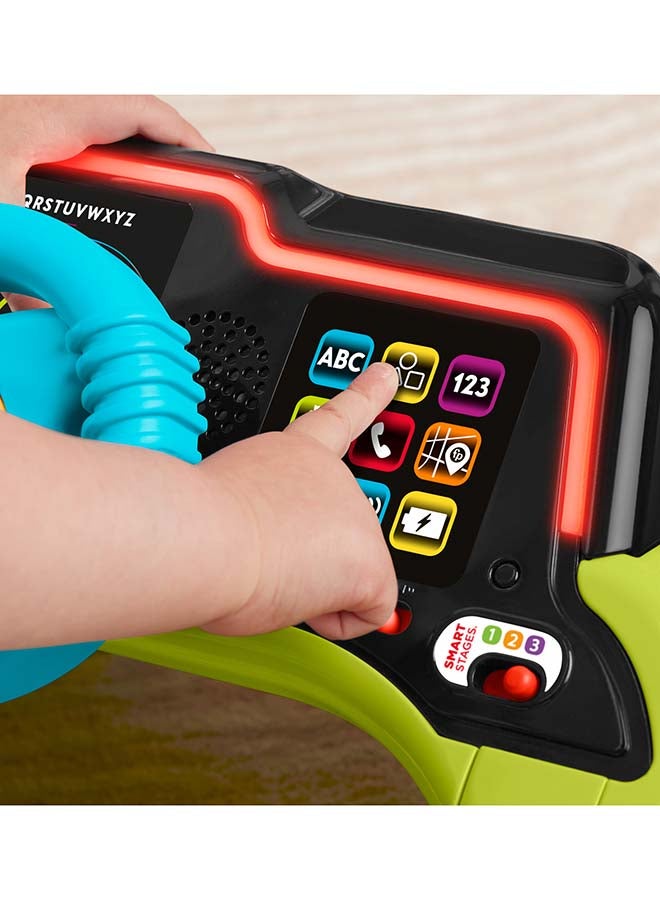 Fisher-Price Baby & Toddler Learning Toy Laugh & Learn Sit & Steer Driver Car Activity Center with Smart Stages for Ages 6+ Months - Image 4