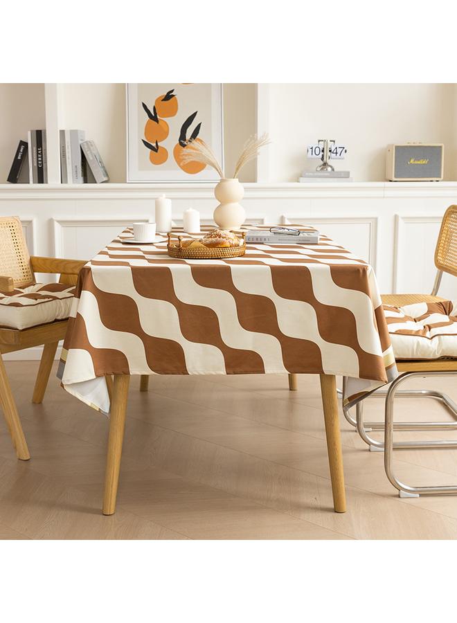 Bluejw Ins Style Rectangular Tablecloth Light Luxury High-end Flannel Coffee Table Waterproof And Oil-proof Restaurant Hotel Tablecloth Cover Cloth - Image 4