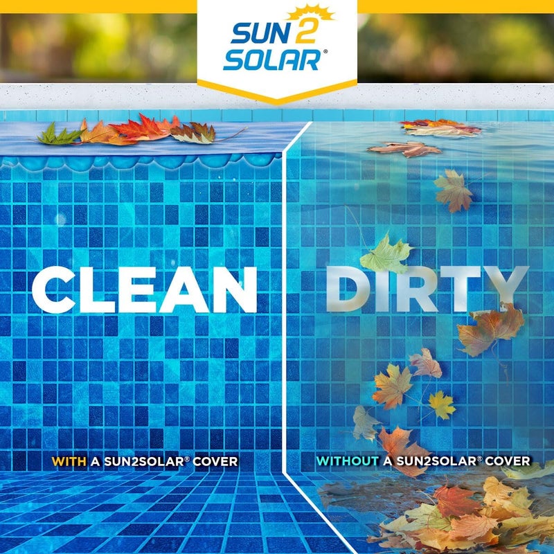 Sun2Solar Blue 15 ft Round Pool Solar Cover | 1200 Series | Heat Retaining Blanket for Inground and Above Ground Swimming Pools | Harness The Sun's Energy to Heat Pool | Bubble Heating Blankets - Image 4