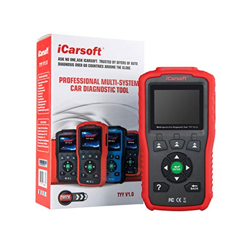 iCarsoft Auto Diagnostic Scanner TYT V1.0 for Toyota/Lexus/Scion/Isuzu, ABS, SRS, Oil Service Reset ect (Red) - Image 2
