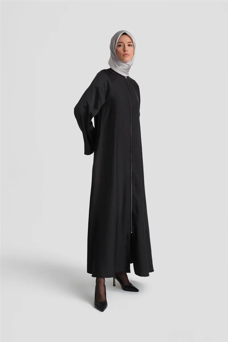 ARMINE Fabric Mix Abaya 24K8900 Black