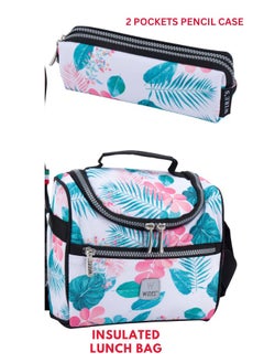 Wires 3 Piece Kids School Trolley Bag laptop compartment 8 Wheels With Lunch bag & Pencil Case  - Image 5