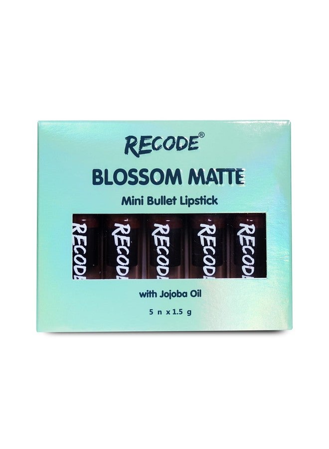 Recode Bold Blossom Matte Mini Bullet Lipstick Set Of 5(5 X 1.5 G) - Image 2