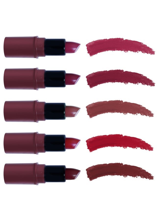 Recode Bold Blossom Matte Mini Bullet Lipstick Set Of 5(5 X 1.5 G) - Image 1