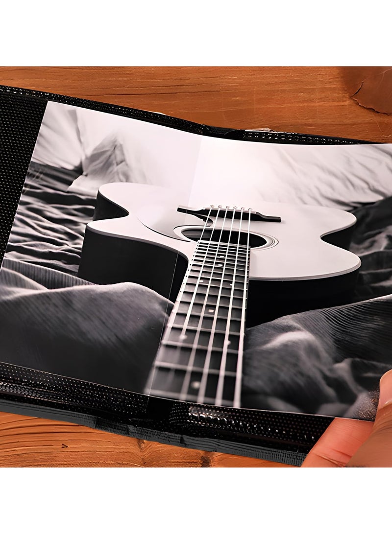 غنافوتو ألبوم صور 6 × 4 2 حزم، 200 صورة ألبوم صور صغير من الكتان الصغير، ألبوم صور بجيوب ألبوم صور بجيوب مع ألبوم انزلاق لعائلة الزفاف، ألبوم صور زفاف - Image 3