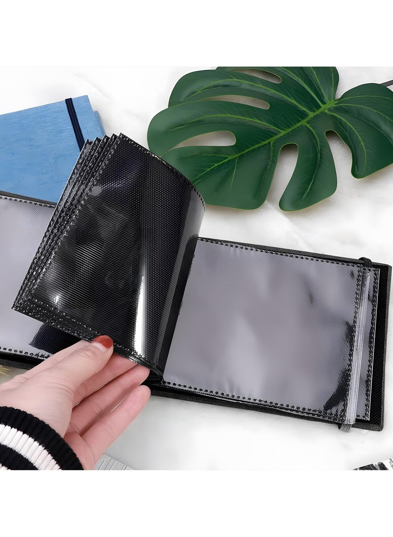 غنافوتو ألبوم صور 6 × 4 2 حزم، 200 صورة ألبوم صور صغير من الكتان الصغير، ألبوم صور بجيوب ألبوم صور بجيوب مع ألبوم انزلاق لعائلة الزفاف، ألبوم صور زفاف - Image 5