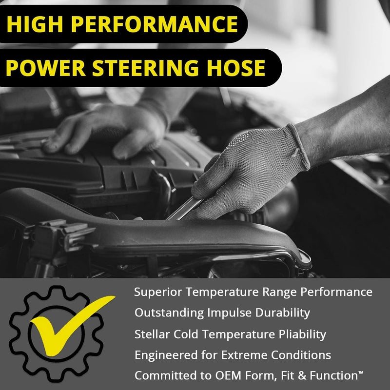 Edelmann Elite 92083E Power Steering Pressure Hose - Car Accessories and Equipment, For Various 2010-01 GM Silverado, Sierra; V-8 6.6L Diesel; W/Hydroboost Vehicles - Image 3