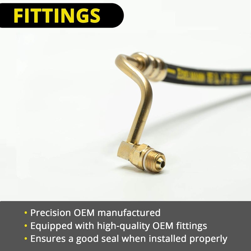 Edelmann Elite 92083E Power Steering Pressure Hose - Car Accessories and Equipment, For Various 2010-01 GM Silverado, Sierra; V-8 6.6L Diesel; W/Hydroboost Vehicles - Image 2