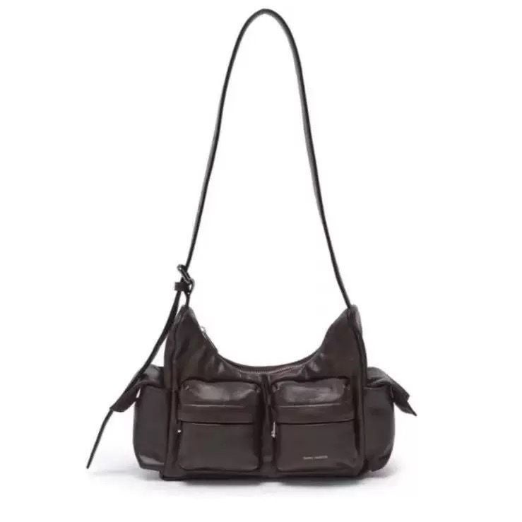 Samo Ondoh Korean Fashion Women''s Underarm Motorcycle Shoulder Bag Multi-Pocket Adjustable Crossbody Bag - Image 1