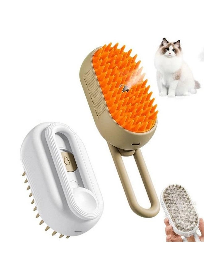 Generic Pet Grooming Steam Brush for Dogs and Cats, Rechargeable, Soft and Comfortable, Suitable for Long/Short Hair (Rose Gold) - Image 1