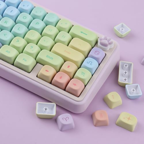 Hyekit PBT Keycaps MOA Profile Cute Keycaps 130 Keys Dye-Sublimation Kawaii Keycap Set for Cherry MX Magnetic Switches Mechanical Keyboard - Image 4