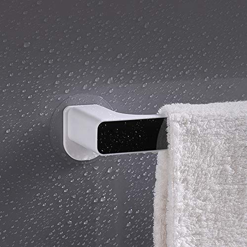 VIHAX Plastic Self Adhesive Wall Mount Paper Towel Holder for Kitchen Bathroom Toilet, Under Cabinet, Garage, Laundry, Pantry- No Drilling (Medium, Silver) - Image 3