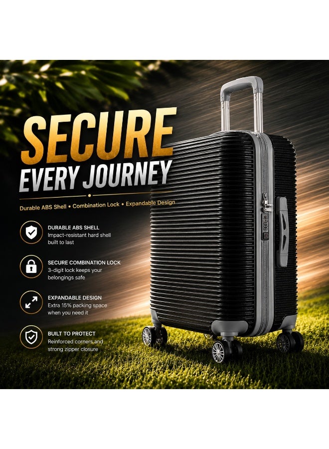 24 Inch Luggage Trolley Travel Bag, Original Polypropylene Material, Hard Shell Suitcase, Lightweight Design with Smooth Wheels, 2-Year Warranty, Replacement Warranty from Authorized Distributor and Seller - Image 5