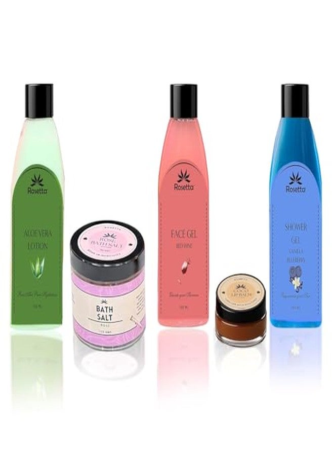 روزيتا حقيبة يد نسائية من روزيتا مع مجموعة هدايا للعناية بالبشرة بالأعشاب | حقيبة كتف من الجلد النباتي مع جل للوجه، جل استحمام، لوشن الصبار، وملح استحمام | هدية مثالية للنساء (لون زيتوني) - Image 5