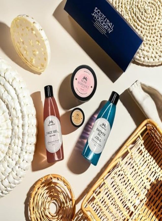 روزيتا حقيبة يد نسائية من روزيتا مع مجموعة هدايا للعناية بالبشرة بالأعشاب | حقيبة كتف من الجلد النباتي مع جل للوجه، جل استحمام، لوشن الصبار، وملح استحمام | هدية مثالية للنساء (لون زيتوني) - Image 3