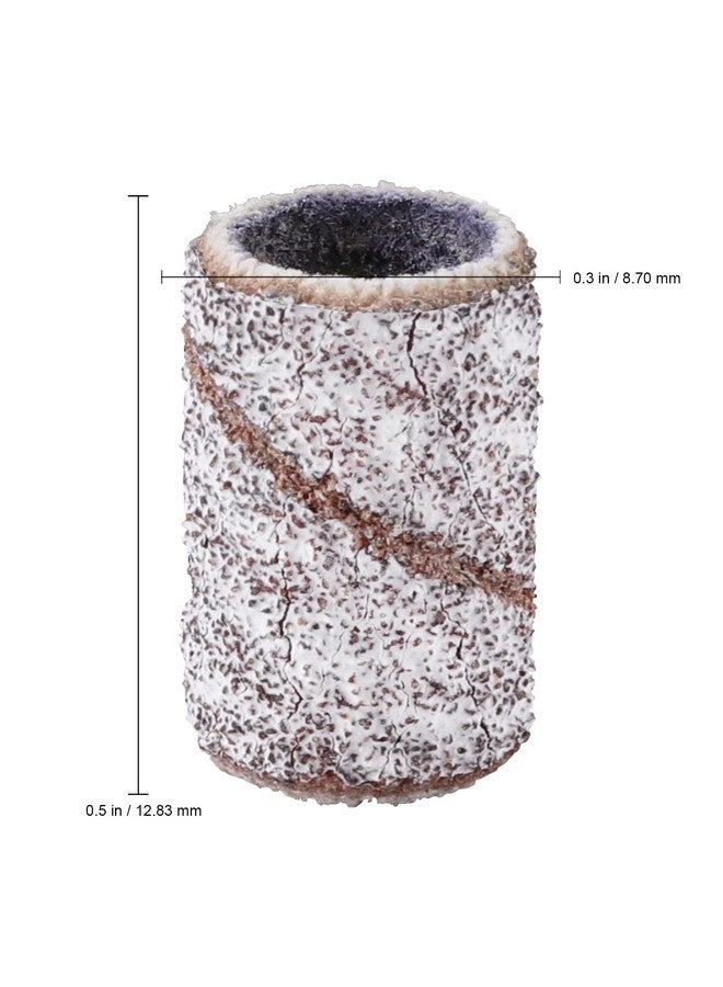 بانا 100 قطعة من أربطة صنفرة الأظافر الكبيرة الاحترافية لتقليم الأظافر مناسبة جدًا لقم مثقاب الأظافر للأظافر الأكريليك (100 حبيبة، حمار وحشي) - Image 2