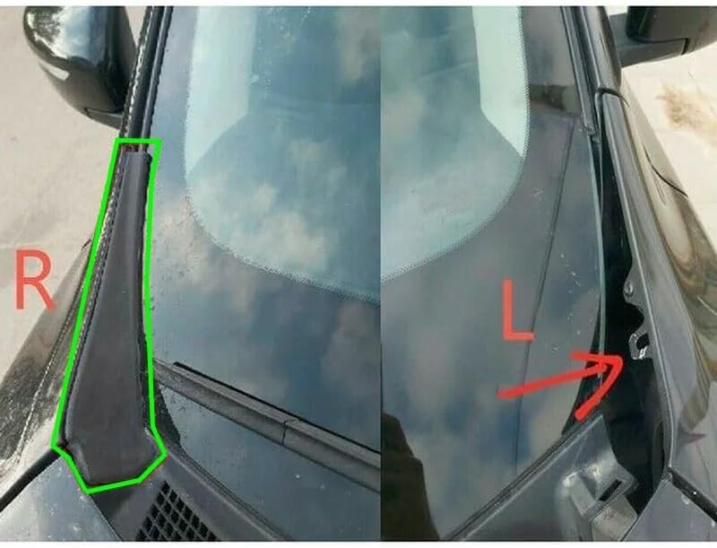 Wivplex Windshield Wiper Cowl Extension Trim for Nissan Rogue - Image 5